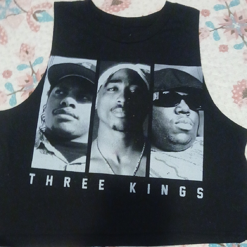 Black Crop Top with Graphic Design